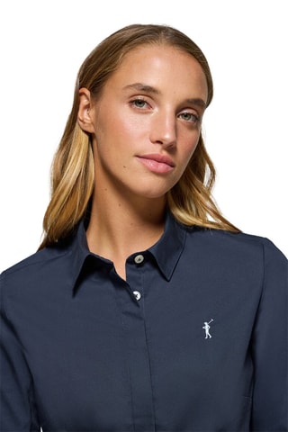 Chemisier slim - Bleu marine