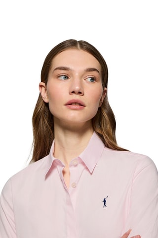 Chemisier slim - Rose