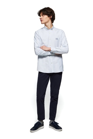 Chemise - Blanc et bleu marine