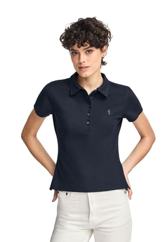 Polo slim - Bleu marine