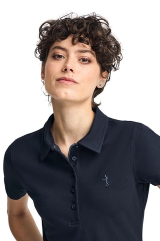 Polo slim - Bleu marine