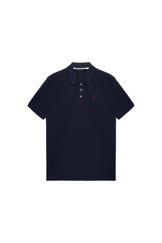 2 polos Bleu marine et blanc