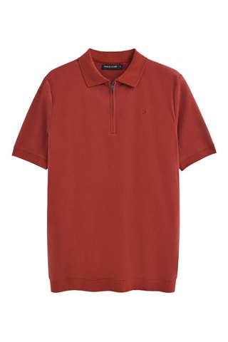 Polo regular - Rouge brique