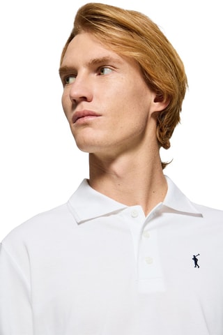Polo regular - Blanc