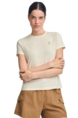 T-shirt slim - Écru