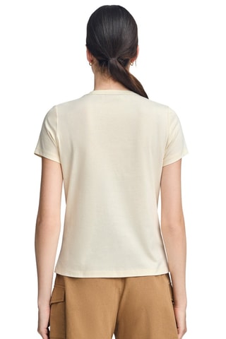 T-shirt slim - Écru