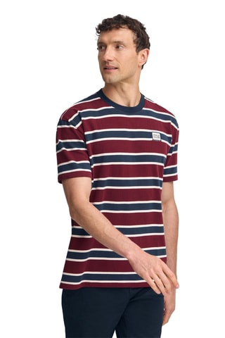 T-shirt regular - Bleu marine et bordeaux