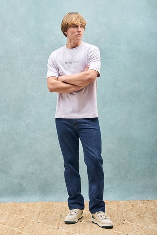 T-shirt relaxed - Mauve