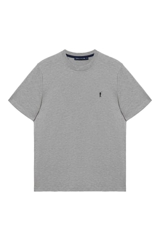 3 t-shirts Bleu marine, gris clair chiné et blanc