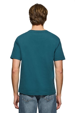 T-shirt relaxed - Bleu canard