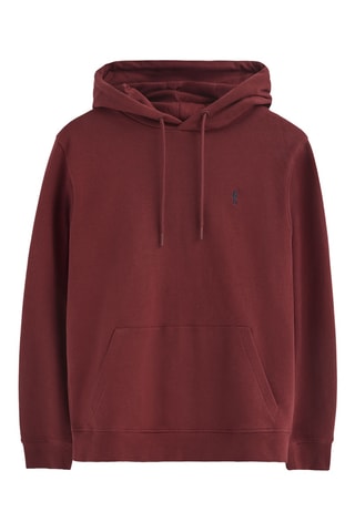 Sweat slim à capuche - Bordeaux