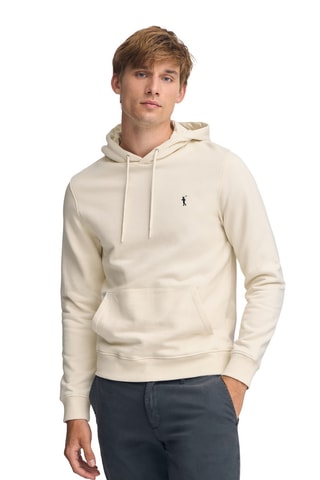 Sweat slim à capuche - Ecru