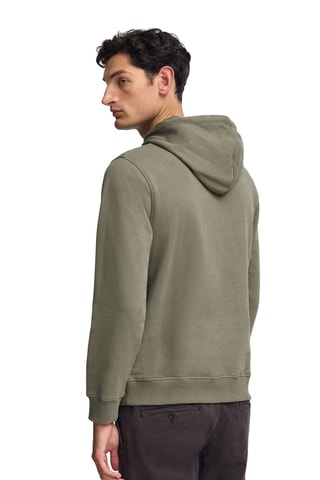 Sweat slim à capuche - Kaki
