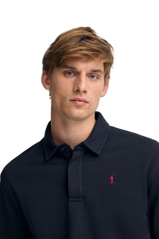 Polo regular - Bleu marine
