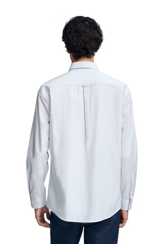 Chemise - Blanc et bleu clair