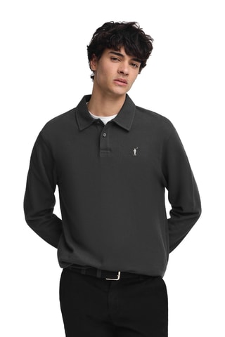 Polo relaxed - Gris foncé