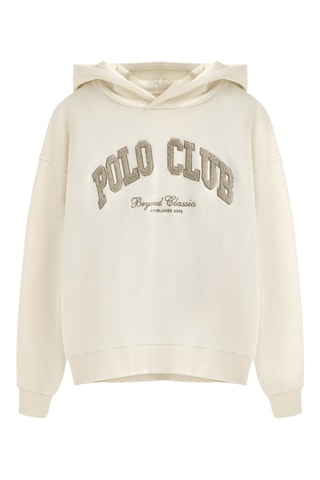 Sweat à capuche - Ecru