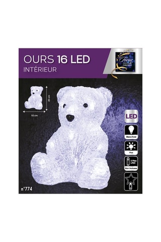 Ours lumineux LED - Blanc