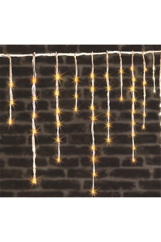 Rideau de façade LED - Blanc chaud - 2 x 0,36 m
