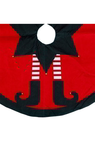 Tapis sapin de Noël Lutin - Rouge - 90 cm
