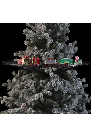 Train de Noël lumineux - Vert et rouge