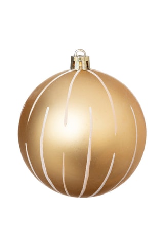 8 boules de Noël - Doré  - 8 cm