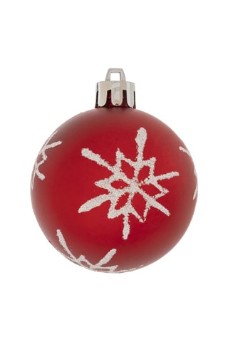 44 décorations sapin de Noël - Rouge et blanc