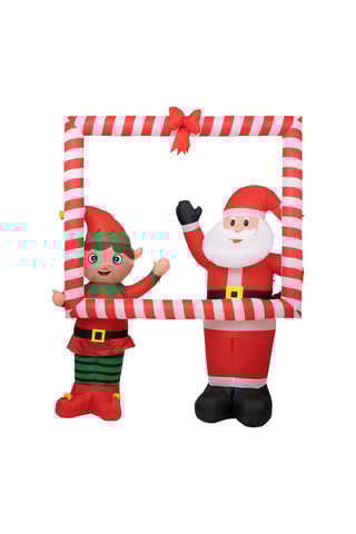 Cadre photo électrique Père Noël gonflable   - 180 cm