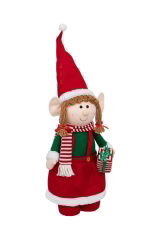 Décoration lutin télescopique - Rouge - Jusqu'à 110 cm 