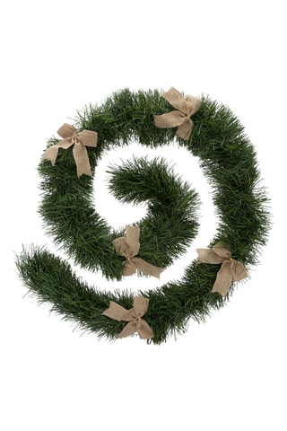 Guirlande de Noël - Vert et beige - 2,7 m