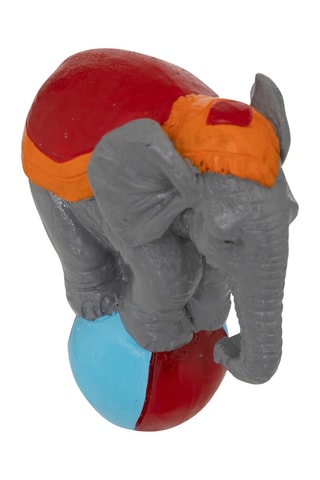 4 figurines de cirque - Rouge, gris et orange