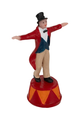 4 figurines de cirque - Rouge, gris et orange