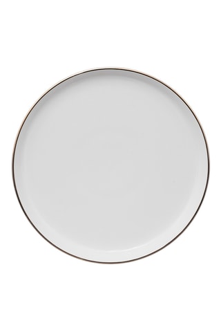 6 assiettes à dessert en porcelaine - 20 cm