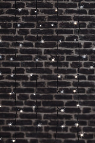 Rideau façade solaire LED - Blanc froid - 120 x 175 cm