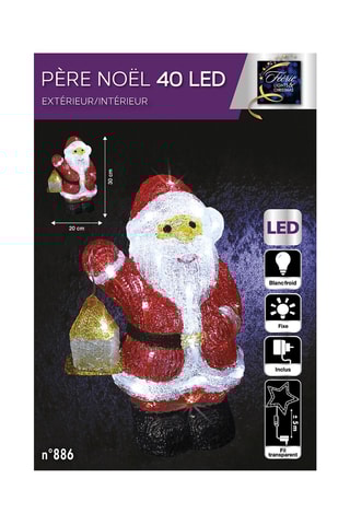 Père Noël LED - Rouge