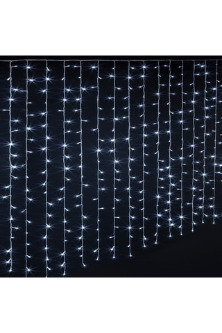 Rideau de façade LED - Blanc froid  - 3 x 2 m