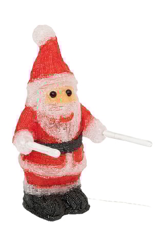 Père Noël solaire LED - Rouge
