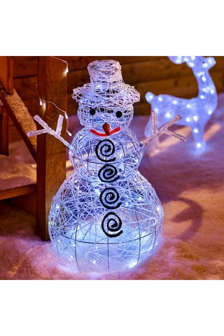 Bonhomme de neige LED - Blanc