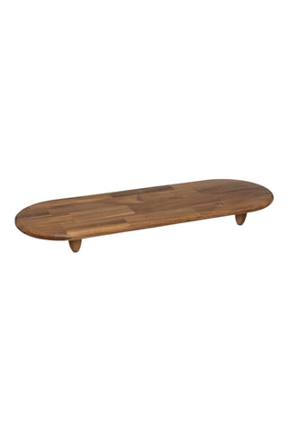 Plateau de présentation en bois d’acacia - 70 x 7 x 25 cm