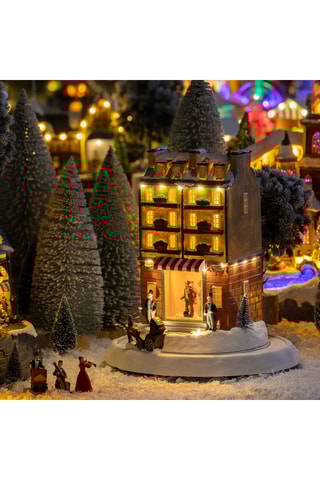 Maison de noël - Marron et rouge