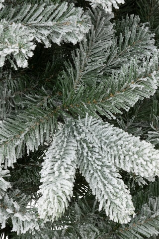 Sapin artificiel - 210 cm - Vert foncé et blanc