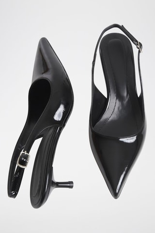 Sapatos de salto envernizados - Preto