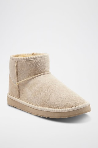 Botins forradas - Bege