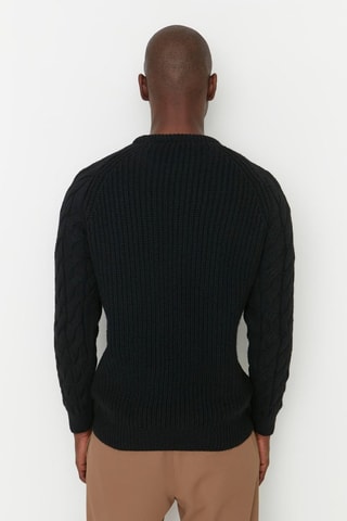 Camisola regular - Preto