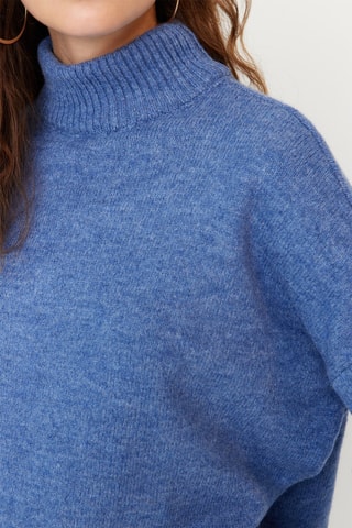 Camisola oversize Azul-claro mesclado