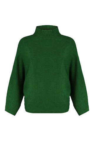 Camisola oversize - Verde-escuro