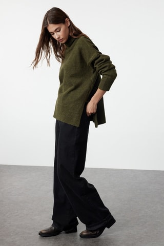 Camisola oversize - Caqui