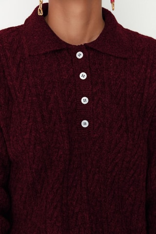 Camisola oversize - Bordô