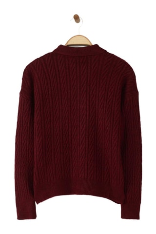 Camisola oversize - Bordô