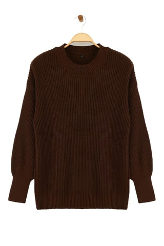 Camisola oversize - Castanho